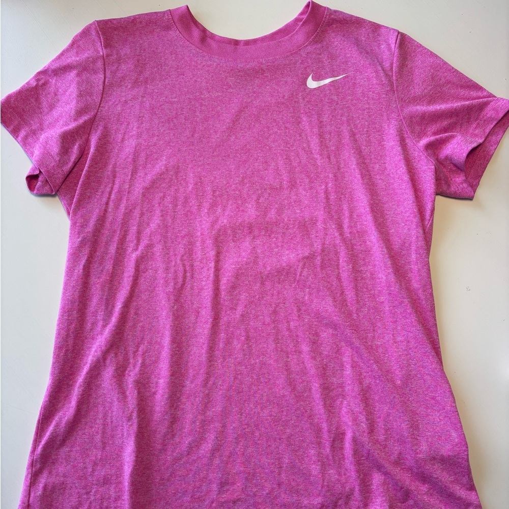 Nike Women's Heathered Pink Short Sleeve Tee